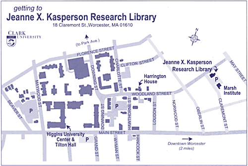 Directions To The Jeanne X Kasperson Research Library