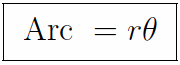 arc of a circle formula